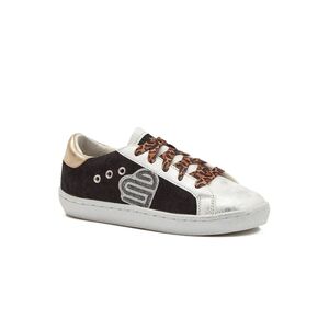 Justice Little Girl & Big Girl Low Court Sneaker, Size 1 NWT